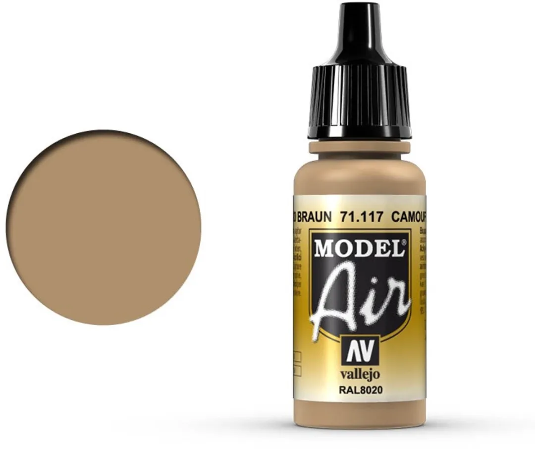 Vallejo Model Air Camouflage Brown Acrylverf 17ml