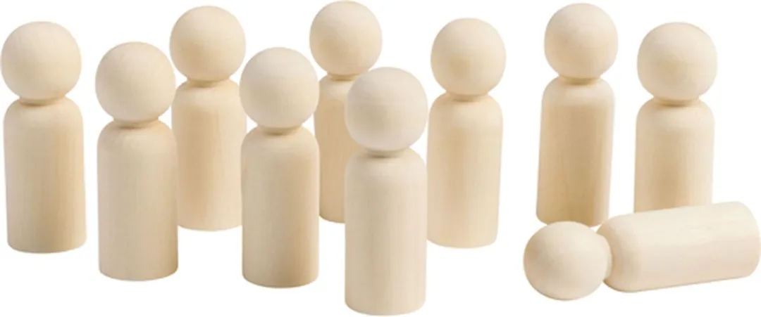 Eduplay Houten Poppetjes Set 10 Stuks Multicolor