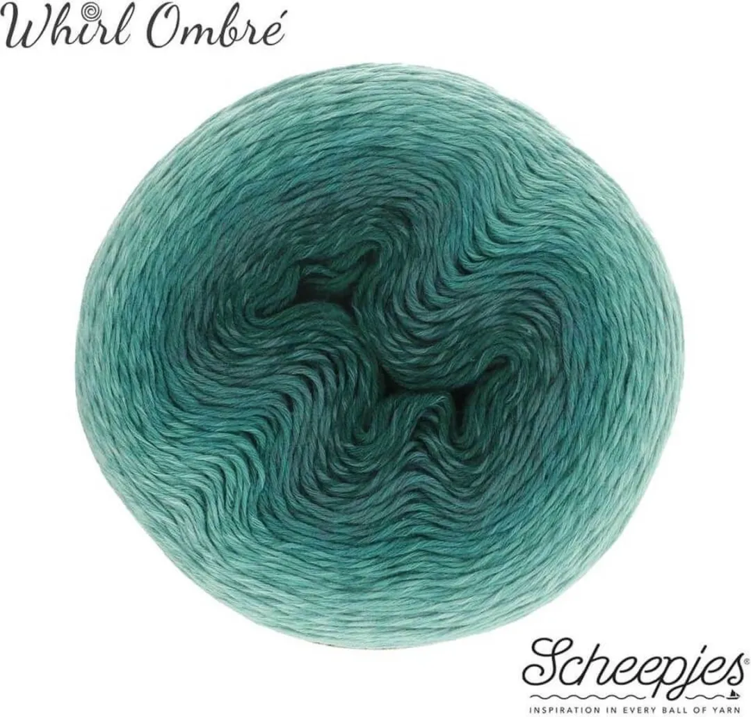 Scheepjes Whirl Ombré 562 Petrol Please Me - 3 Kleuren
