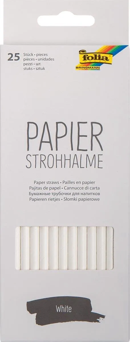 Folia Papieren Rietjes 25 Stuks