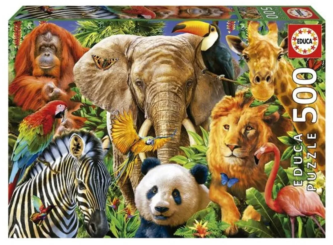 Educa Wilde Dieren Puzzel 500 Stuks