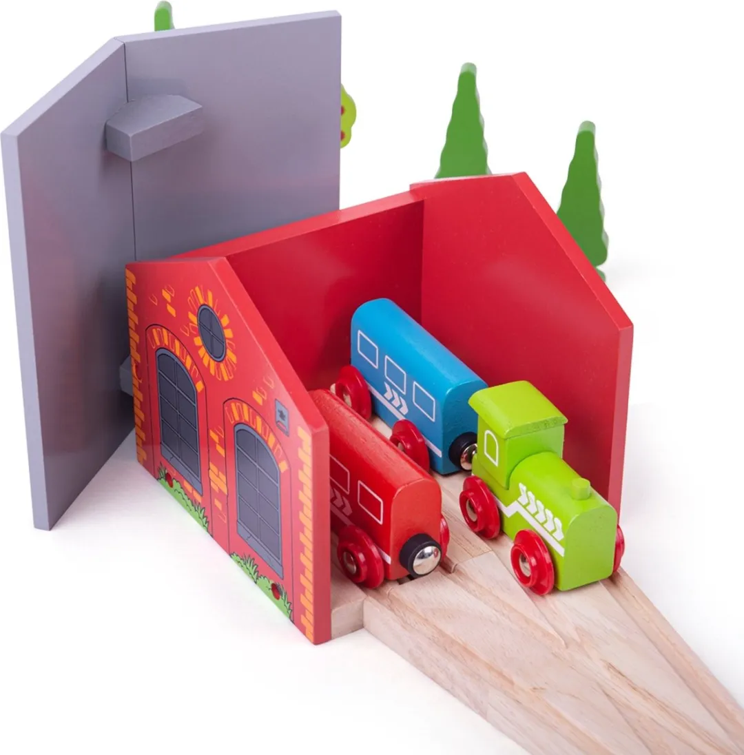 Rails - Remise - Voor 2 treinen