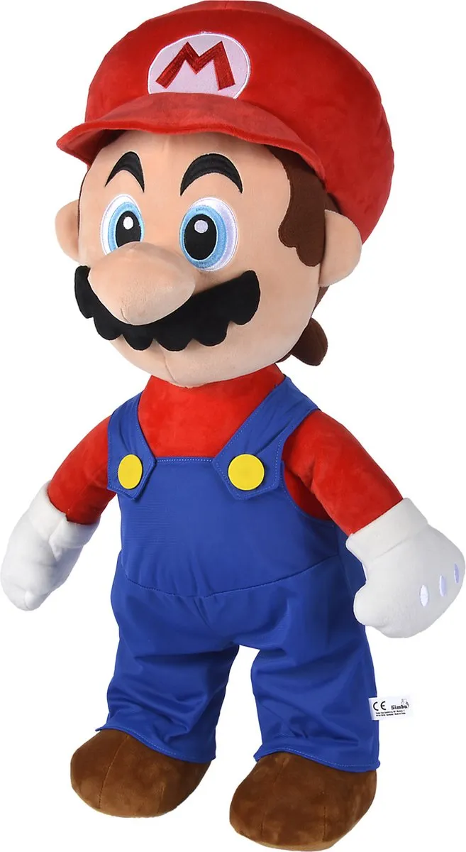 Nicotoy Knuffel Super Mario & Luigi - 50cm - Blauw/ Groen