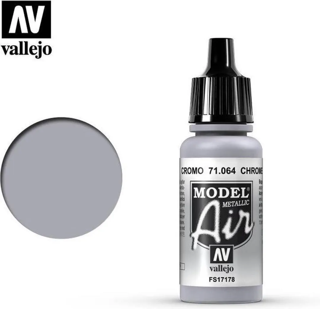 Vallejo Model Air Chrome 71064 Acrylverf - 17ml