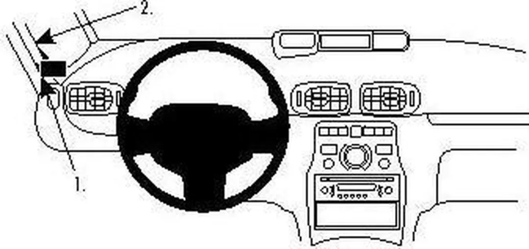 Brodit ProClip 804295 Telefoonhouder - Citroën C3 Picasso 2009-2018 - Zwart