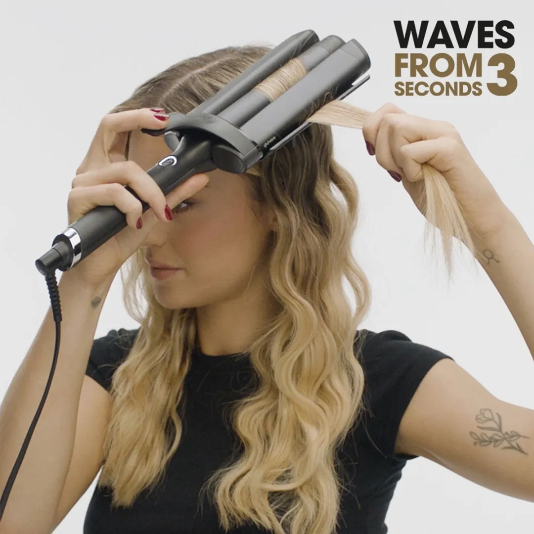 GHD Wave Triple Waver Krultang - 3-3,5cm - Zwart - afbeelding 6 van 6
