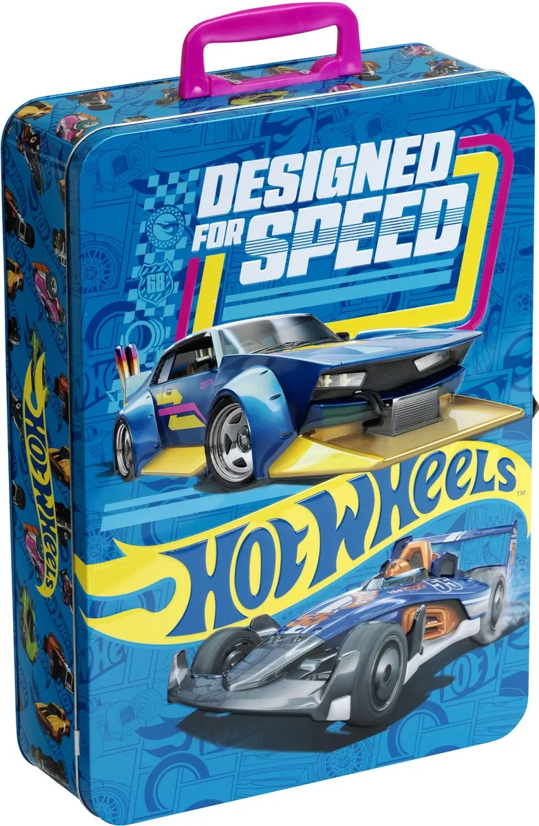 Klein Toys Hot Wheels Verzamelkoffer 2881 - 50 Auto's - 26x8,5x37,5cm - Blauw