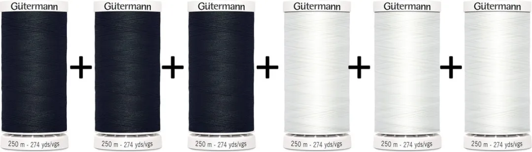 Gutermann Naaigaren Voordeelset 250m