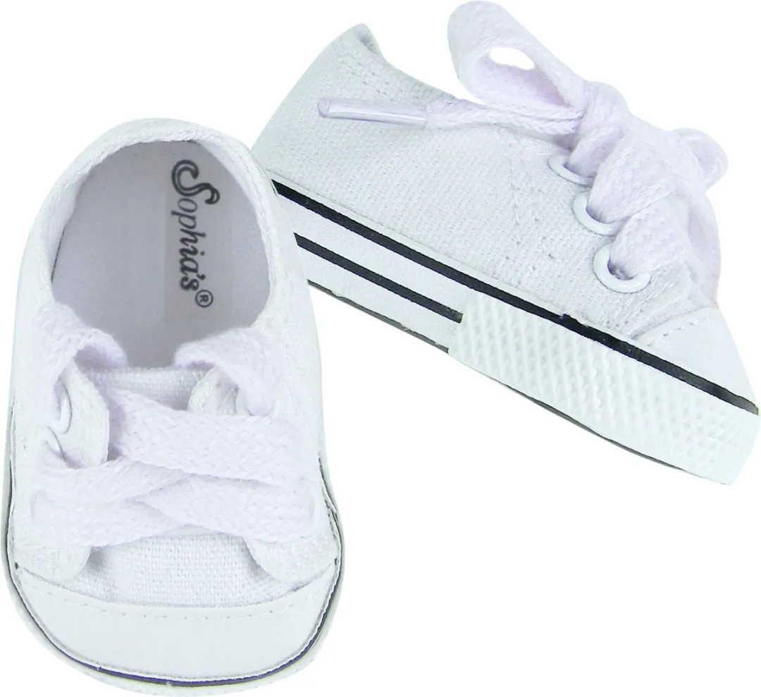 Sophia's by Teamson Kids Poppenkleding Sneakers - Wit - XS