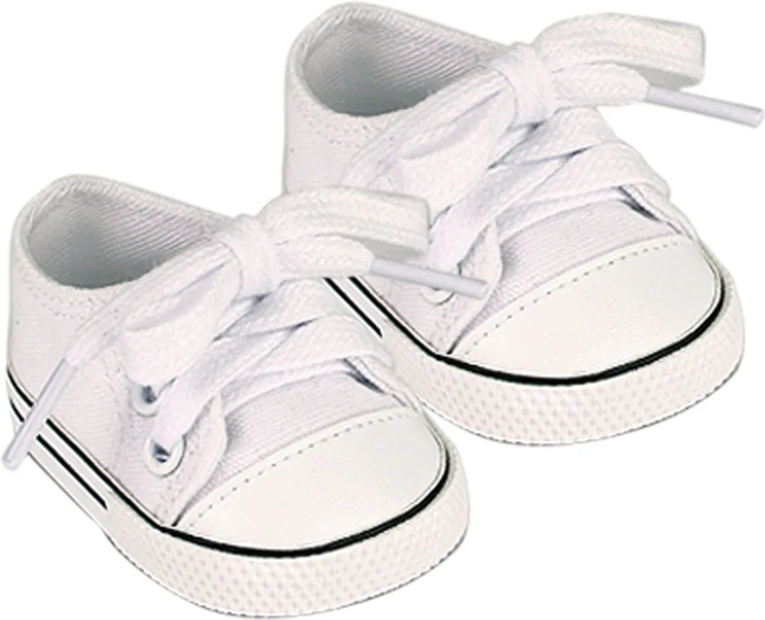 Sophia's by Teamson Kids Poppenkleding Sneakers - Wit - XS