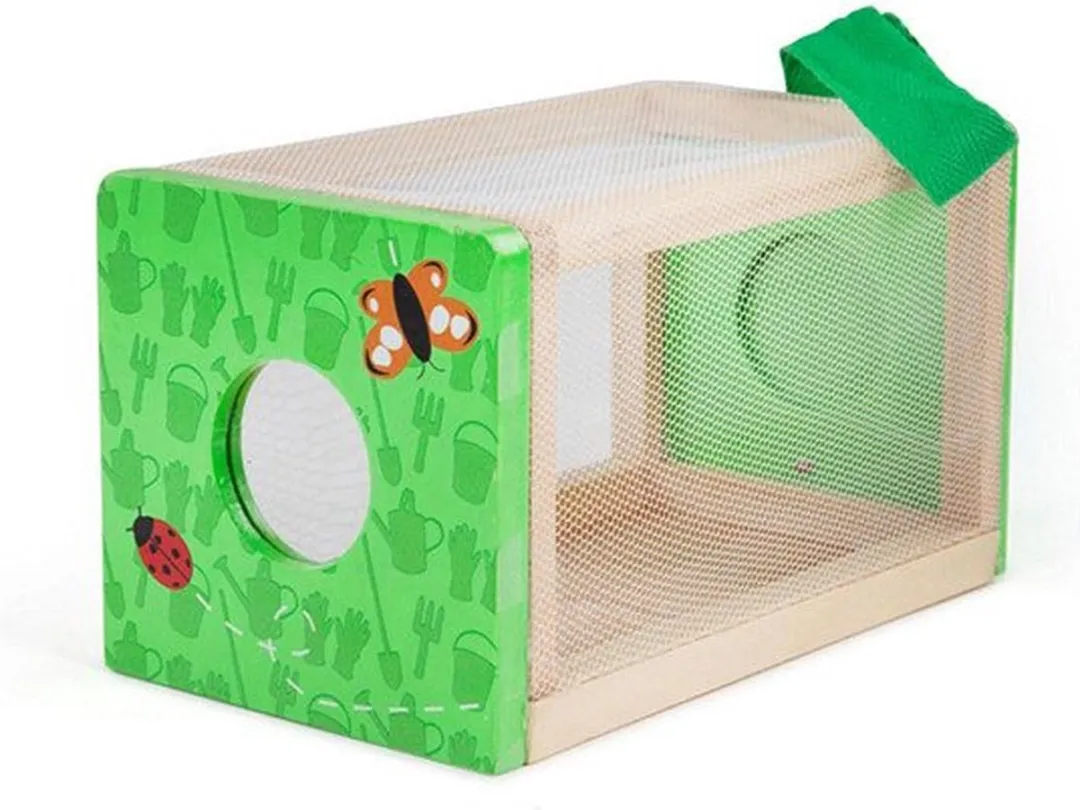 BIGJIGS Bug Box - 4 Stuks - Groen/Beige