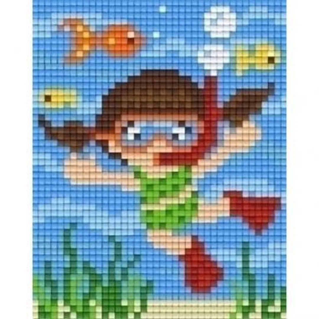 Pixelhobby Classic Meisje in de Zee 10x12cm