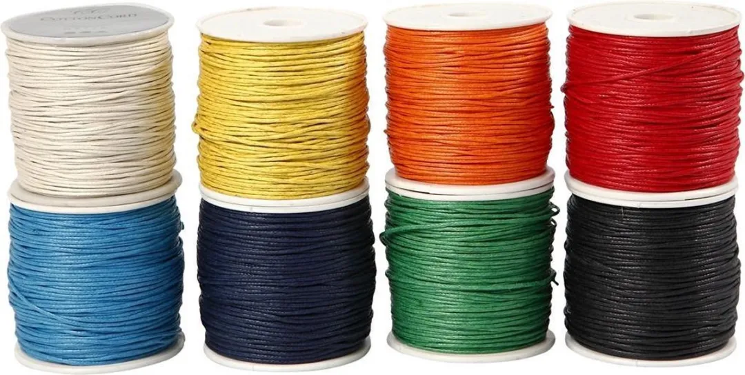 Creativ Company Katoenkoord Set 8x40m - 1mm - Multikleurig