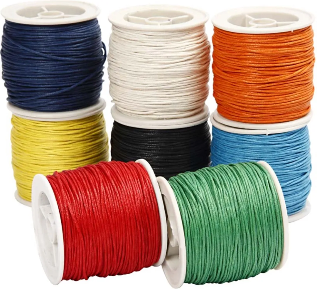 Creativ Company Katoenkoord Set 8x40m - 1mm - Multikleurig