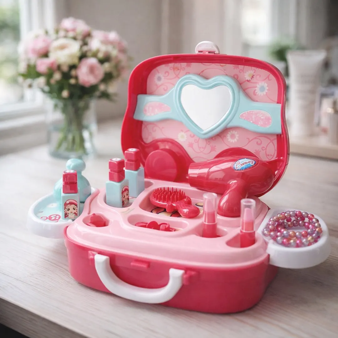 Eddy Toys Beautycase Prinsessen 19-delig - 25cm - Roze