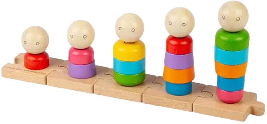 BIGJIGS Regenboogfamilie Stapelspeelgoed 37009