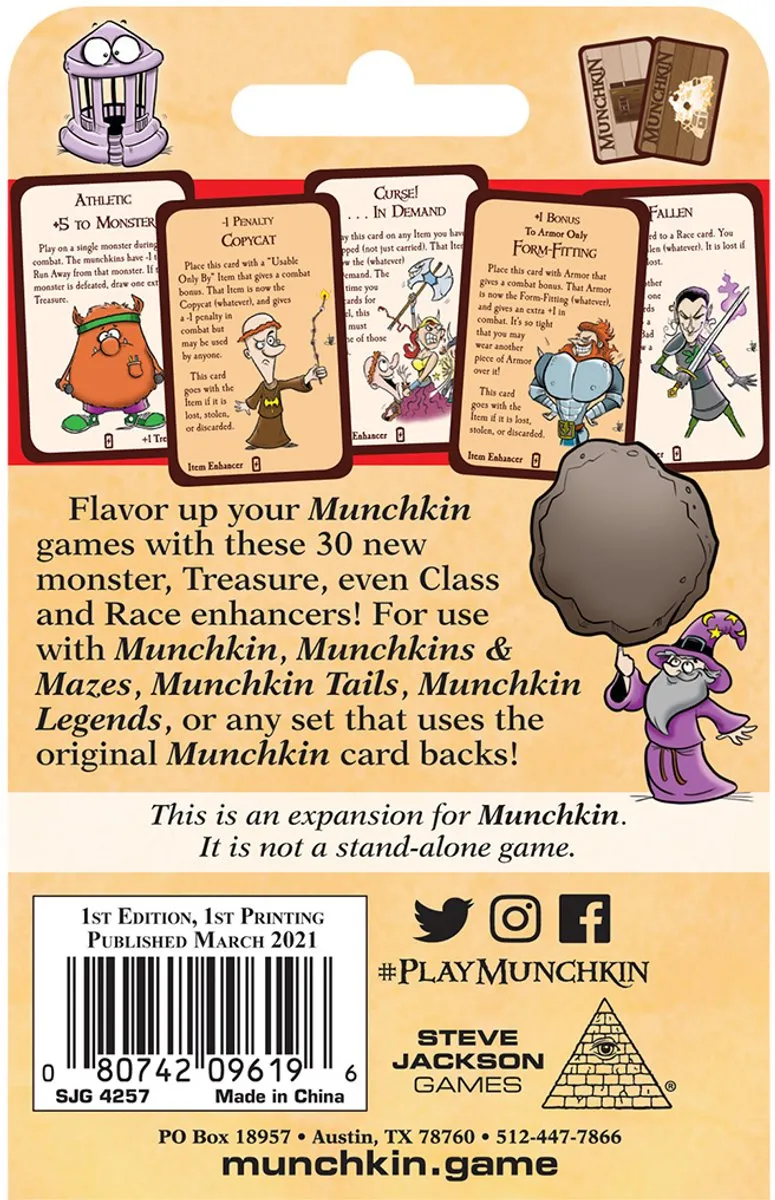 Steve Jackson Games Munchkin Enhancers - Uitbreiding