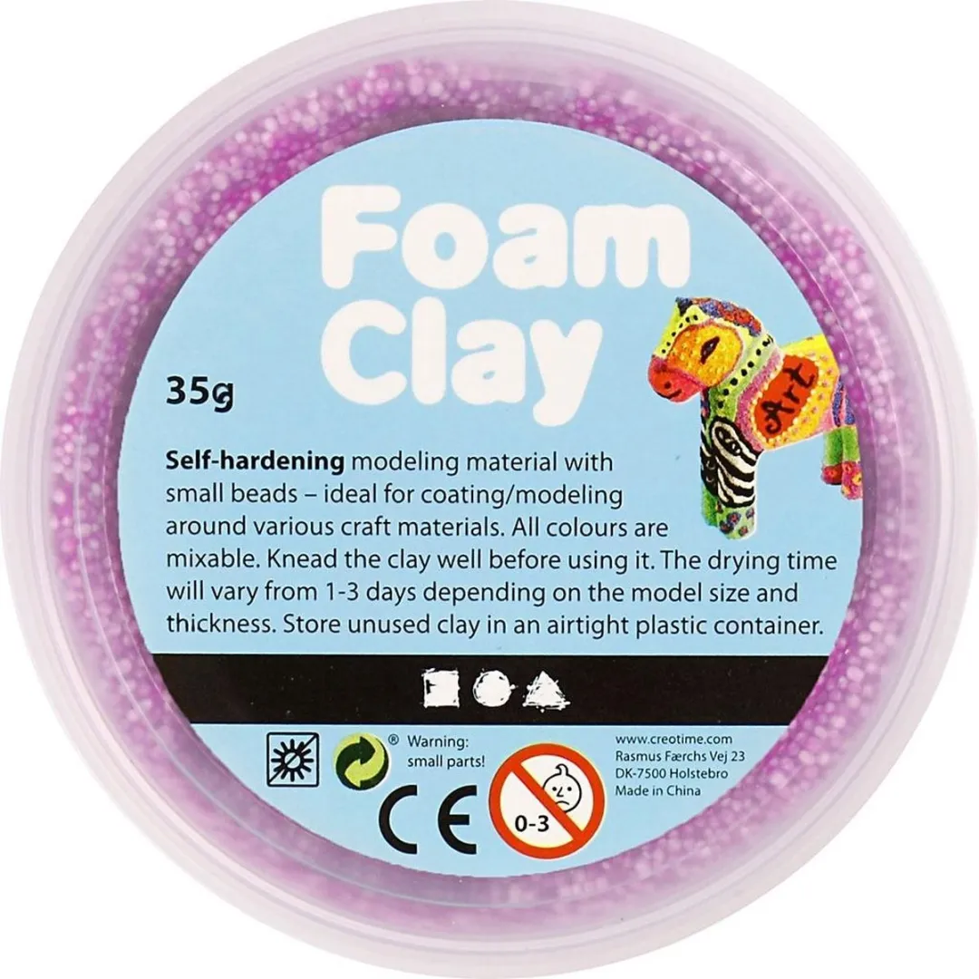Foam Clay Neon Paars 35g