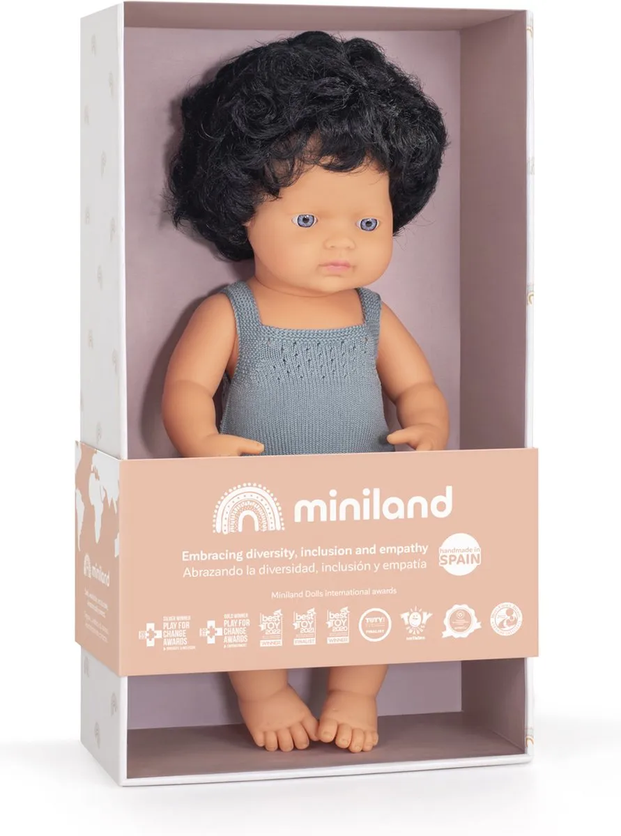 Miniland Pop Europese Jongen 38cm Multikleur