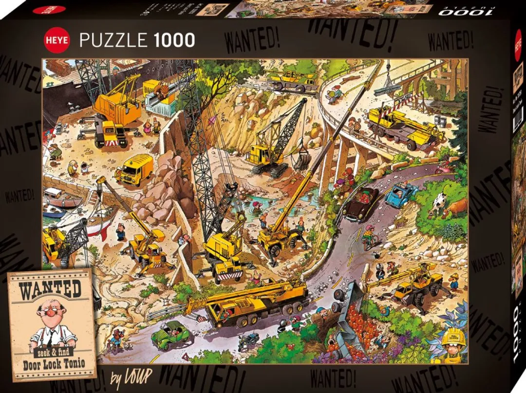 Heye Lock Tonio Wanted! Puzzel 1000 Stuks - Multicolor