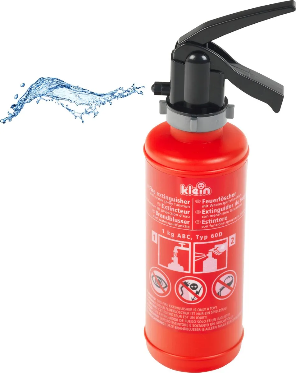 Klein Toys Brandblusser 0,5L - Rood/Zwart