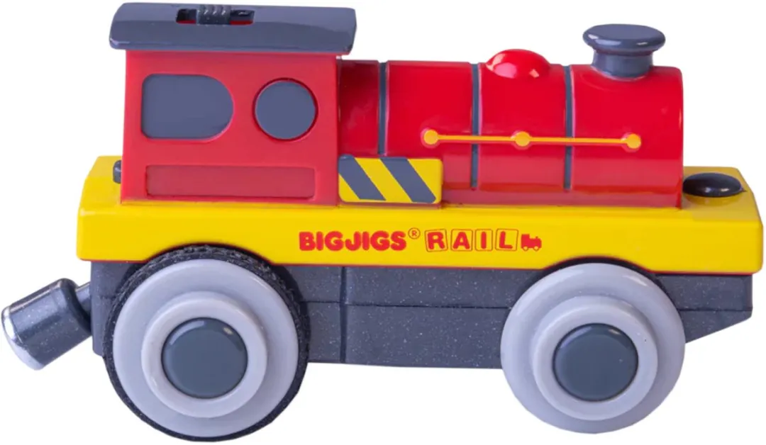 BIGJIGS Trein BJT309 - Rood - Elektrisch
