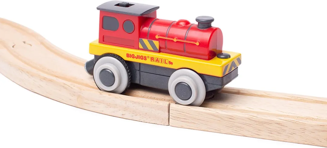 BIGJIGS Trein BJT309 - Rood - Elektrisch