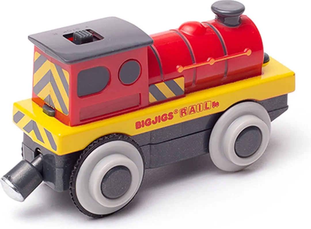 BIGJIGS Trein BJT309 - Rood - Elektrisch