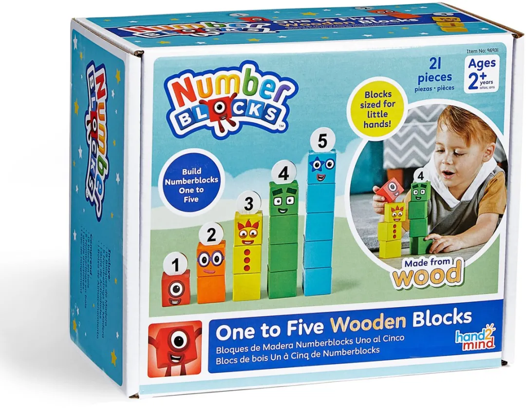 Learning Resources Houten Nummer Blokken 1-5 - Multicolor
