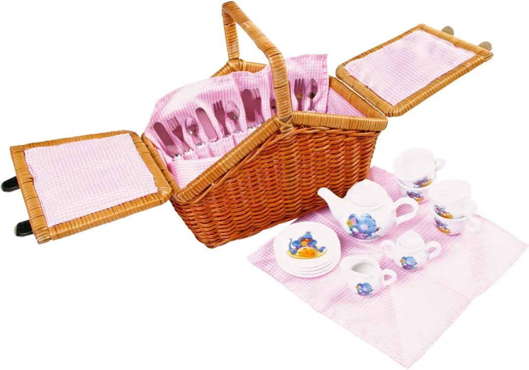 Small Foot Picknickmand Romantisch - 30-delig Multicolor