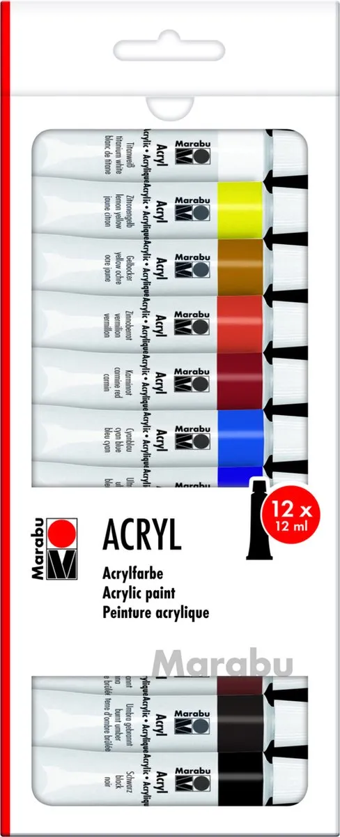 Marabu Acrylverf Tubes 12x12ml