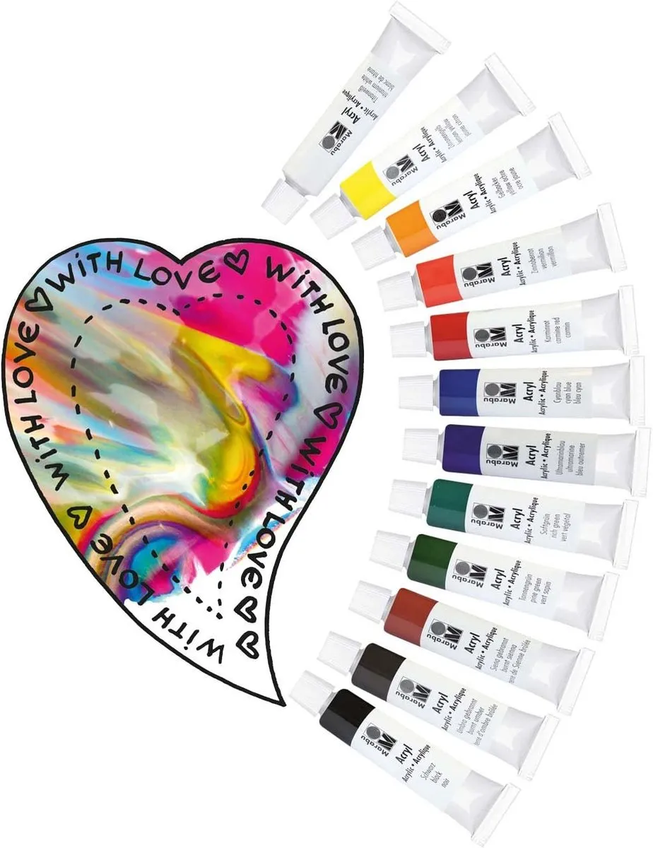 Marabu Acrylverf Tubes 12x12ml - Multi