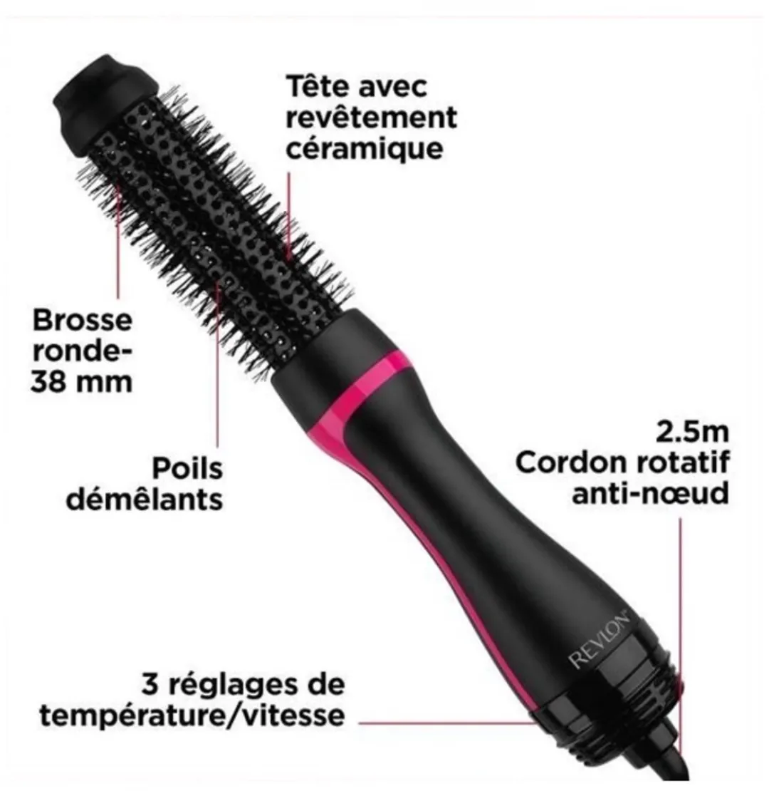 Revlon One Step Style Booster RVDR5292E - 800W - 38mm - Zwart - afbeelding 6 van 6