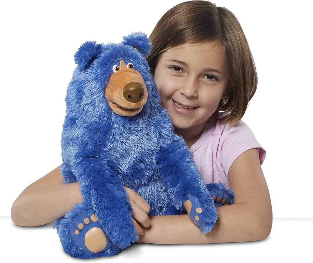 Jonotoys Wonderpark Junior Knuffelbeer 35cm - Blauw