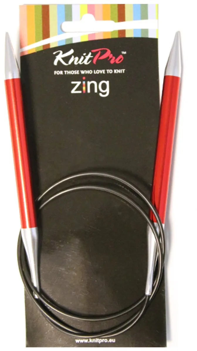 KnitPro Zing Rondbreinaalden 80cm 4.50mm - Multikleur