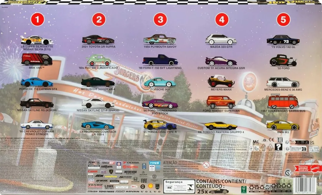 Hot Wheels Complete Boulevard Serie 2024 HRW96