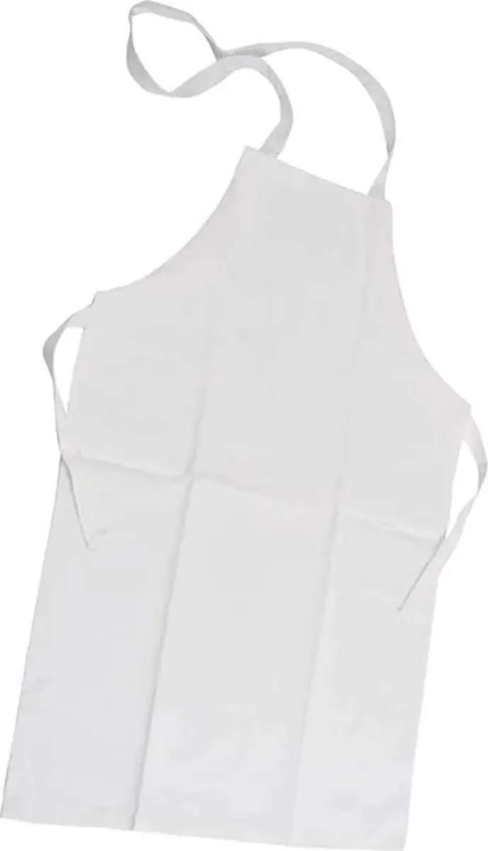 Creativ Company Creotime Kinderschort 43x61cm - 4-6 Jaar - Wit