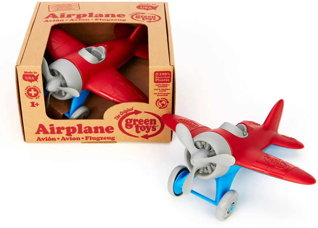 Green Toys Vliegtuig GTAIRR1026 - Rood