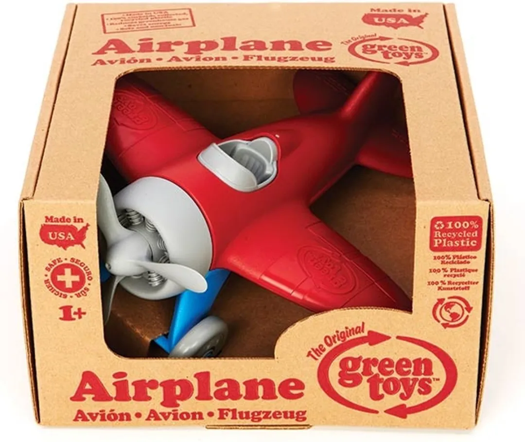 Green Toys Vliegtuig GTAIRR1026 - Rood