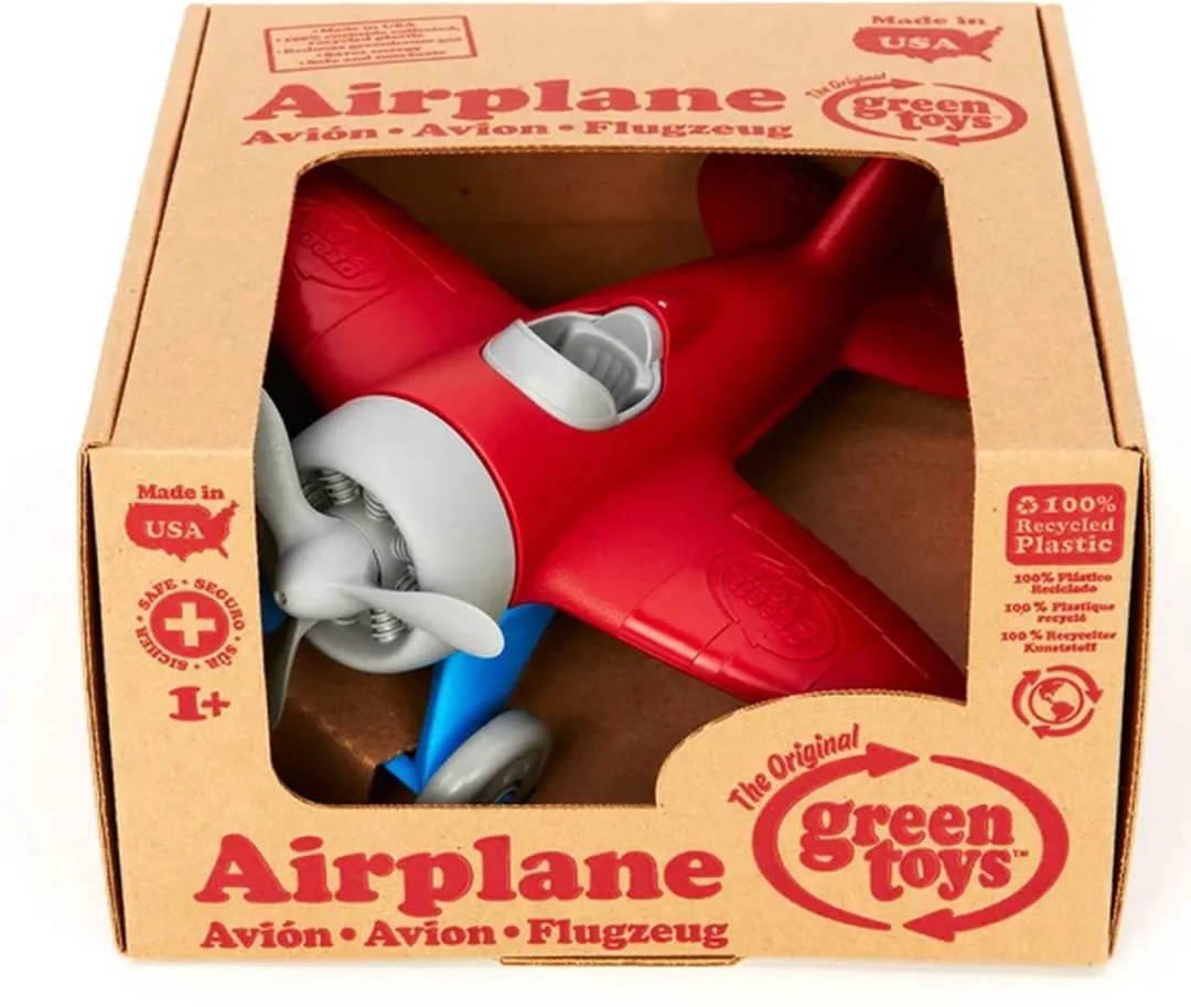 Green Toys Vliegtuig GTAIRR1026 - Rood