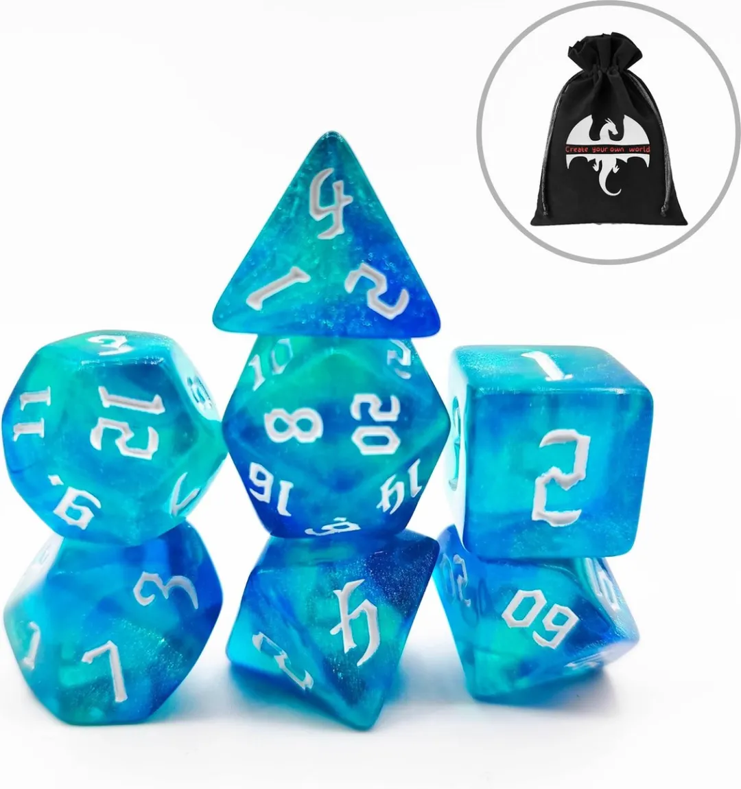 Lapi Toys D&D Polydice Acryl Set 7 Stuks