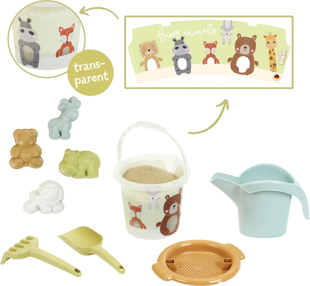 Klein Toys Little Foot Dierenwereld Zandset - 6-delig - Multicolor