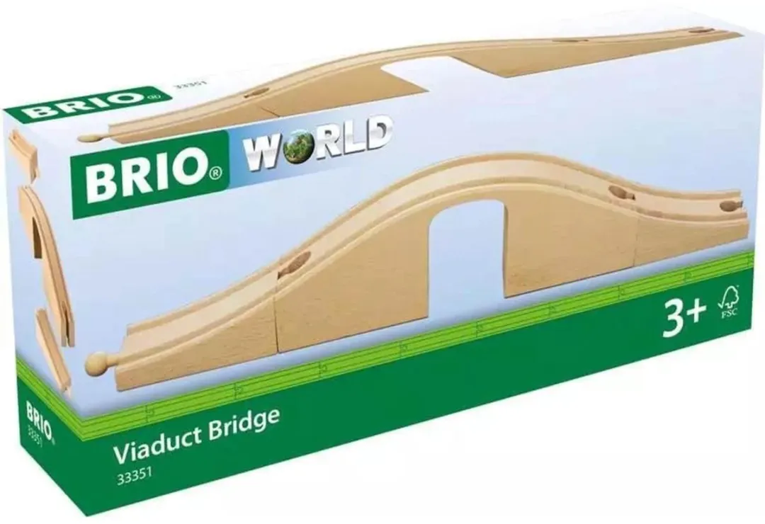 BRIO Trein Viaduct 33351 - 3-delig - Bruin