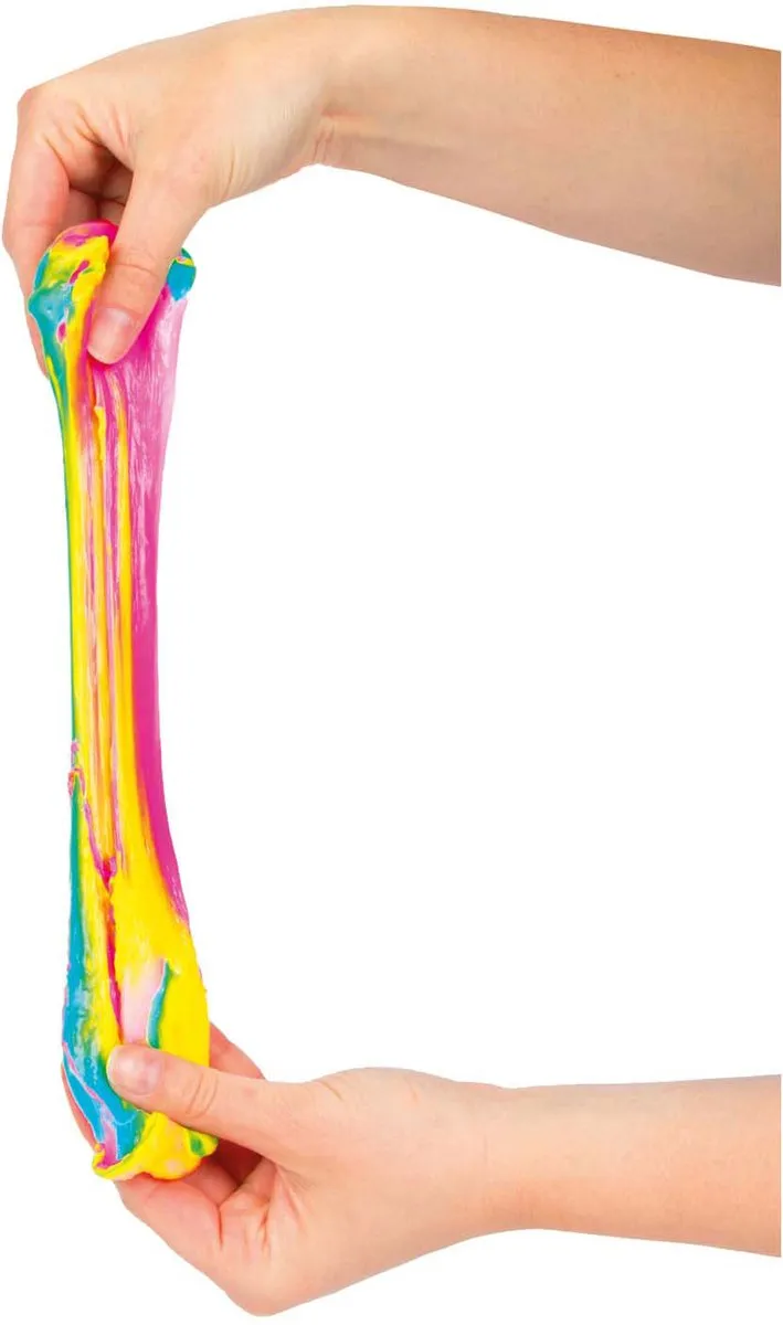 Toi-Toys Crazy Putty Regenboog Slijm met Gum - Multi