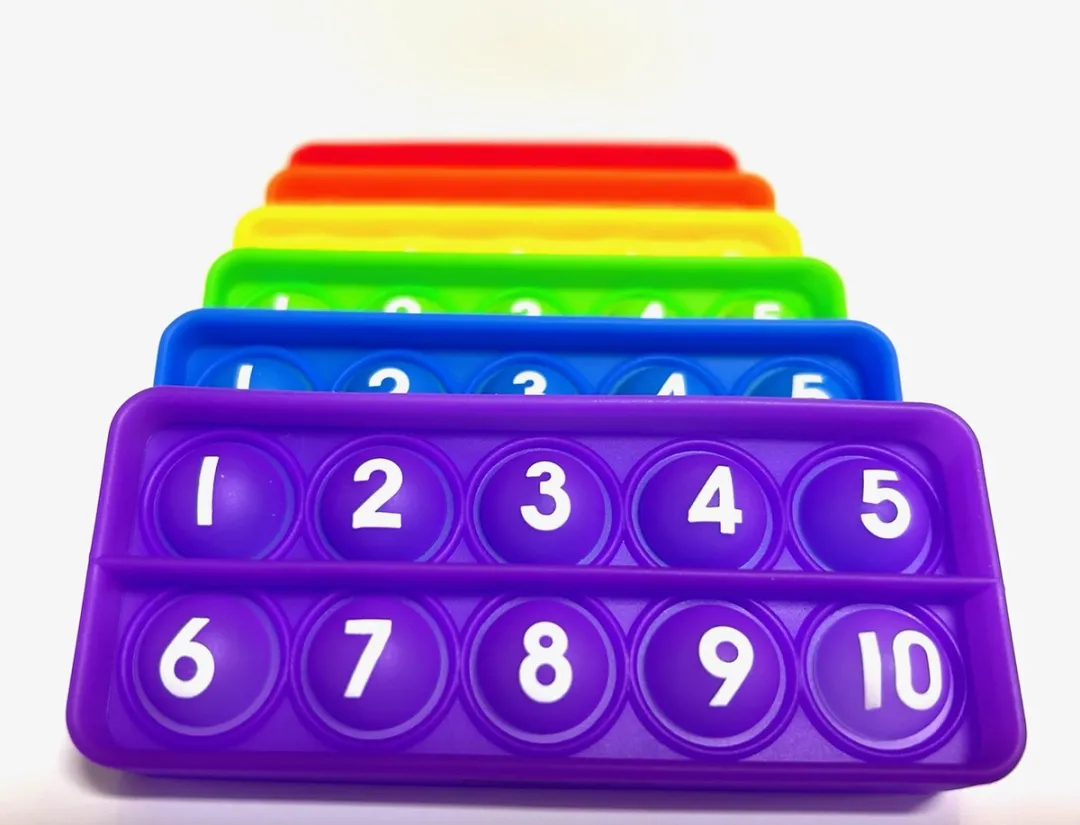 Learning Resources Regenboog Pop-it Reken Speelgoed - Set van 6