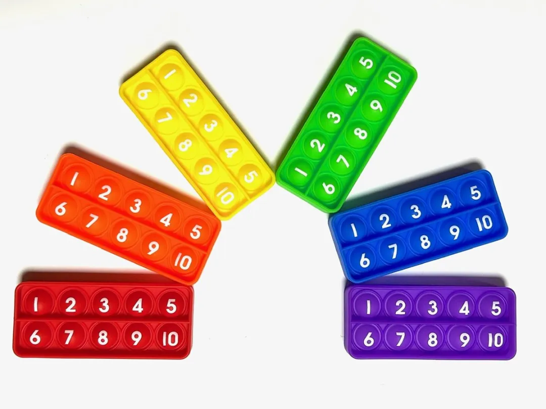 Learning Resources Regenboog Pop-it Reken Speelgoed - Set van 6
