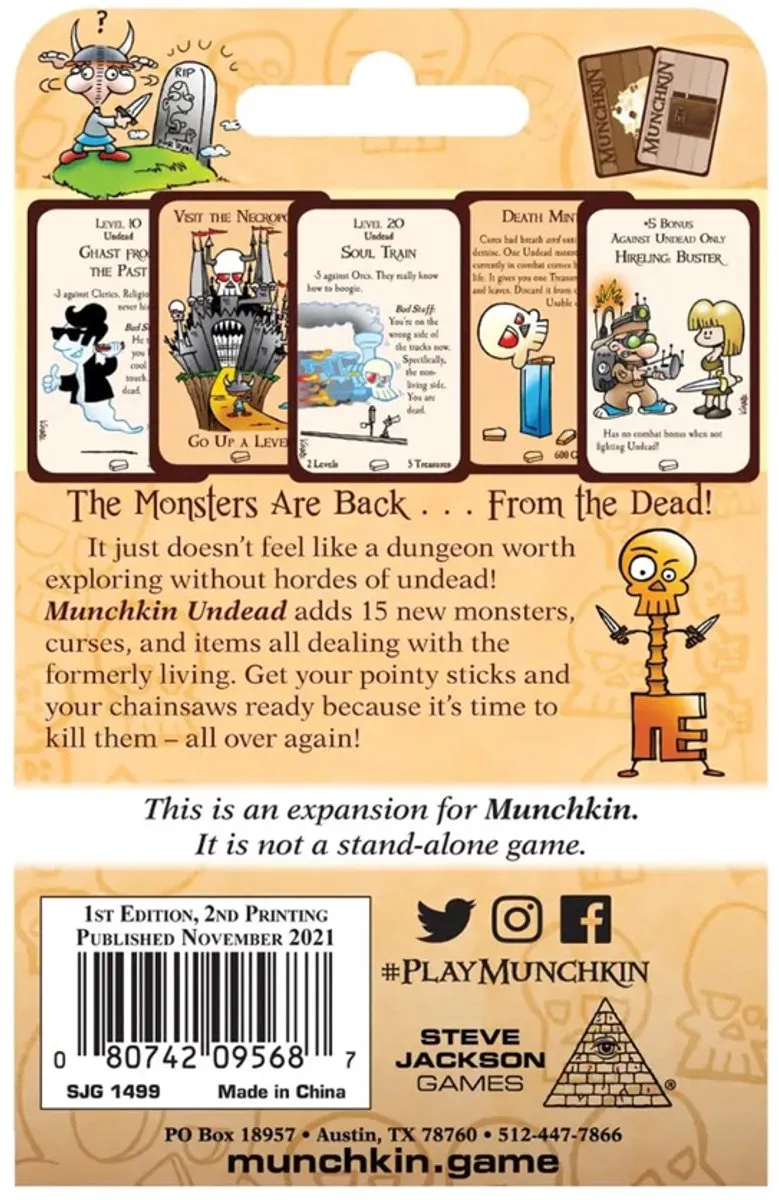 Steve Jackson Games Munchkin Undead Tuckbox 1499SJG