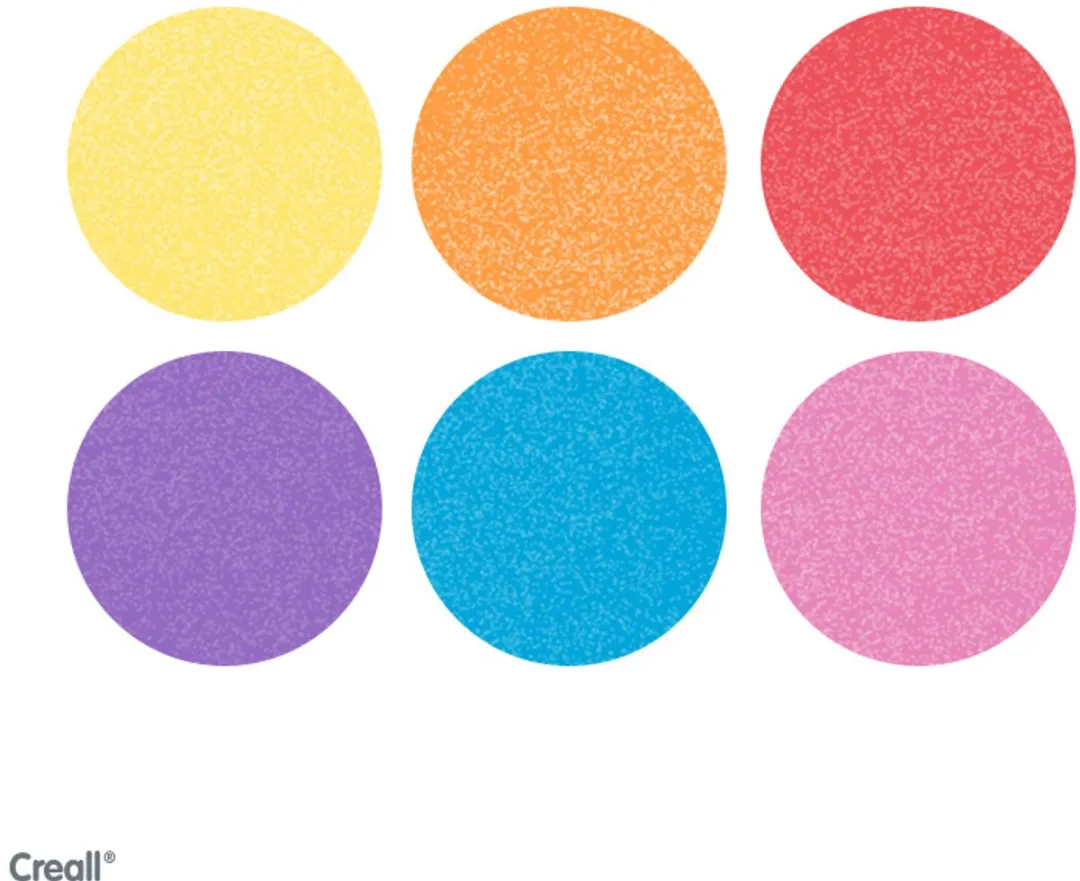 Creall Pearl Verf Assorti - 6x250ml - Roze/Blauw/Geel/Paars/Rood/Geel