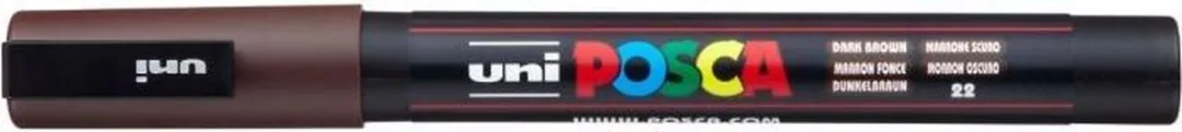Posca Uni PC3M Verfmarker - Donkerbruin