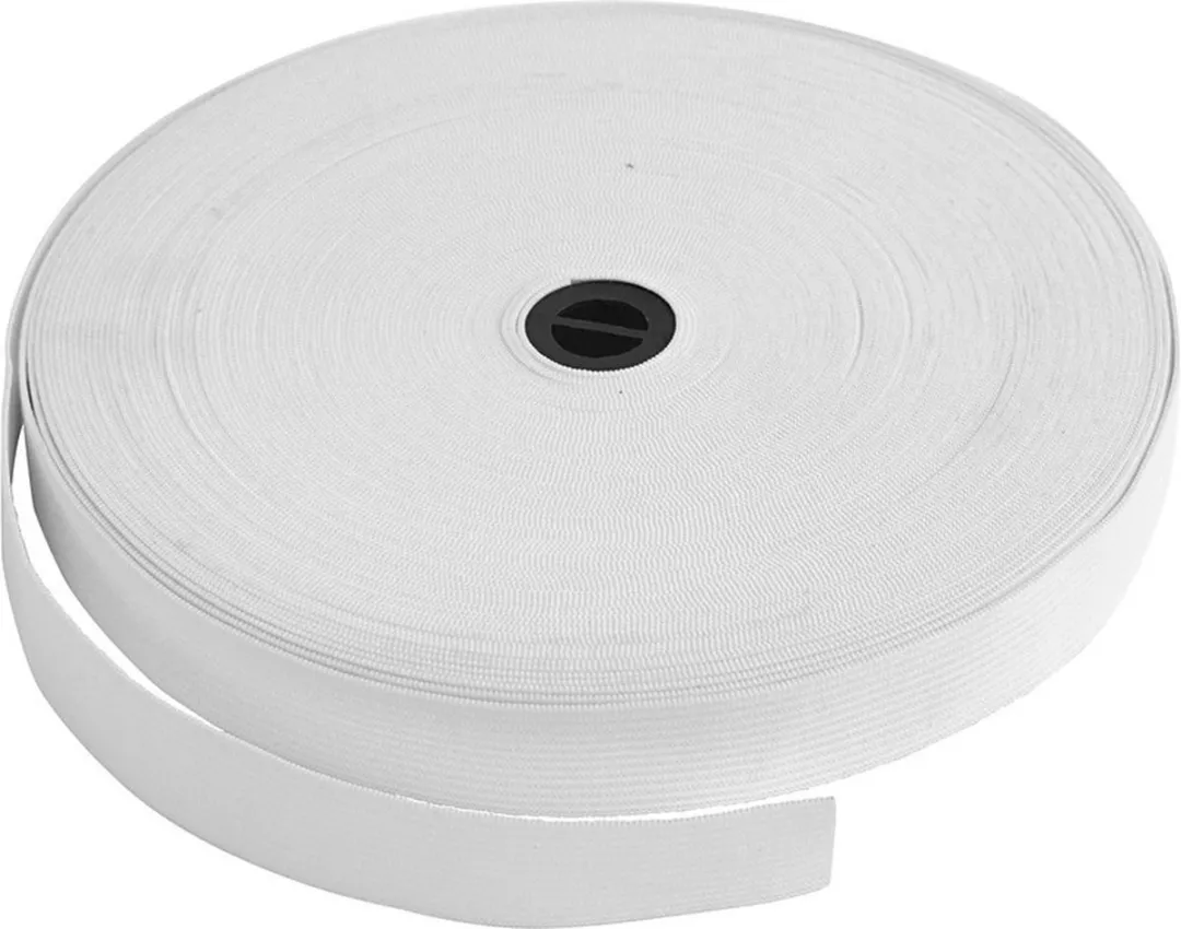 Rayher Elastiekband 2x25m Wit 20mm